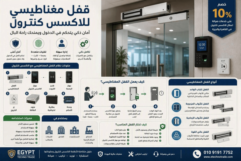 قفل مغناطيسي للاكسس كنترول